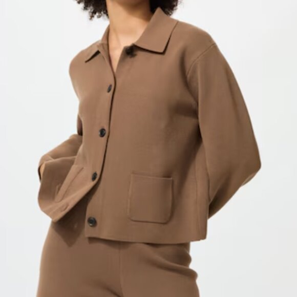 NWT Uniqlo Milano Ribbed Knitted Jacket (M) - Picture 1 of 3